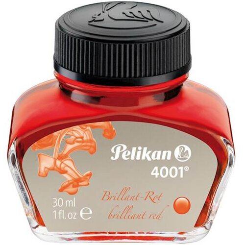 Pelikan črnilo 4001, 30 ml brilliantno rdeč 301036 Cene