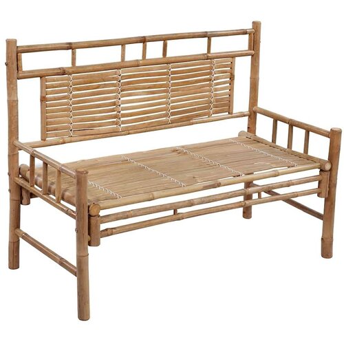 Klupa s jastukom 120 cm od bambusa Slike