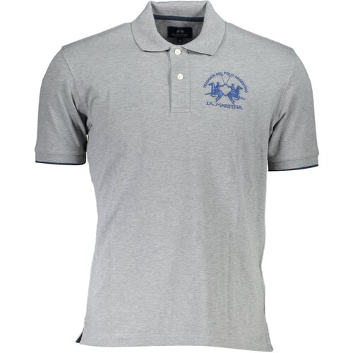 La Martina MEN&amp;amp;#39;S SHORT SLEEVE POLO GREY Slike