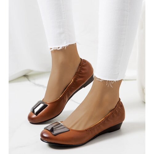 Gemre Brown Wedge Ballet Flats Sofia Slike