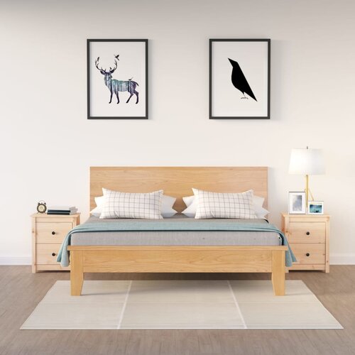 vidaXL noćni ormarići 2 kom 50 x 35 x 61,5 cm od masivne borovine Cijene