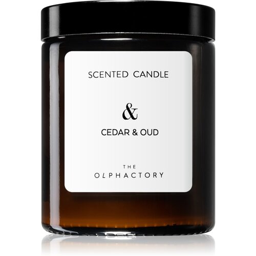 Ambientair Olphactory Cedar & Oud dišeča sveča (brown) & 135 g Cene
