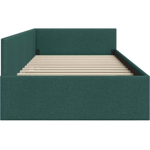  Kutni okvir kreveta Tamnozelena 90 cm x 190 cm tkanina Slike
