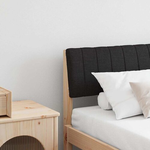 vidaXL Tapecirani uzglavlje Crna 180 cm Čvrsto borovo drvo Cene