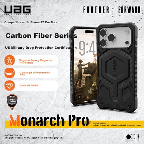  uag maska za mobilni telefon iphone 17 pro max, crna Cene