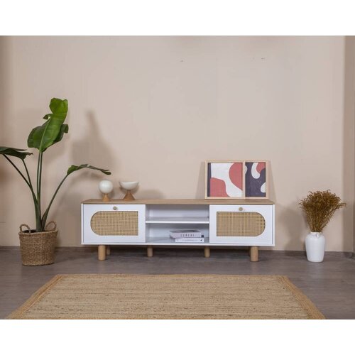 Hanah home TV Komoda Bohem, 55x180x41 cm, Belo-Hrast Cene