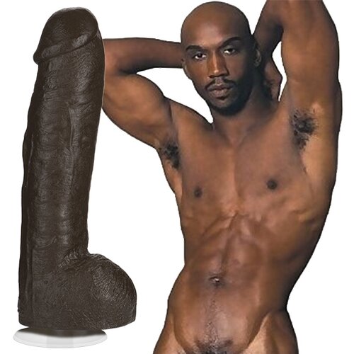 Doc Johnson Signature Cocks Bam Huge FIRMSKYN Vac-U-Lock 13&amp;quot; Chocolate Slike