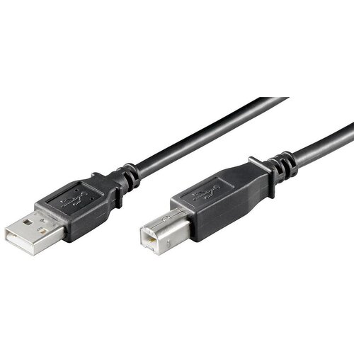 MicroConnect Kabel USB A-B 2.0, 5m, črn 480Mbps, (21221117) Slike