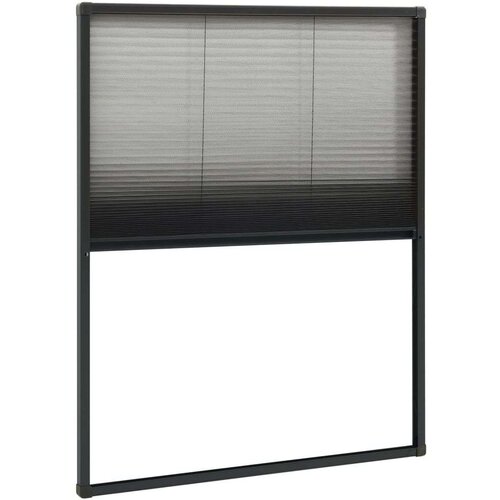 VidaXL Zaslon protiv insekata za prozore antracit 80x100 cm aluminij Slike