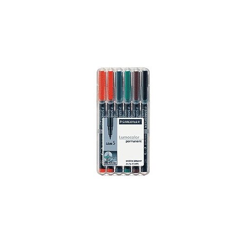 Staedtler Marker lumocolor permanent, s, 6/1 v etuiju 313 WP6 Slike