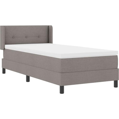  Krevet s opruga kutije Sivo-smeđa 200 x 100 cm tkanina Slike