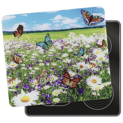 Maximex Stenske za&amp;scaron;čitne plo&amp;scaron;če za &amp;scaron;tedilnik v kompletu iz kaljenega stekla 2 ks 50x56 cm &amp;ndash; Slike