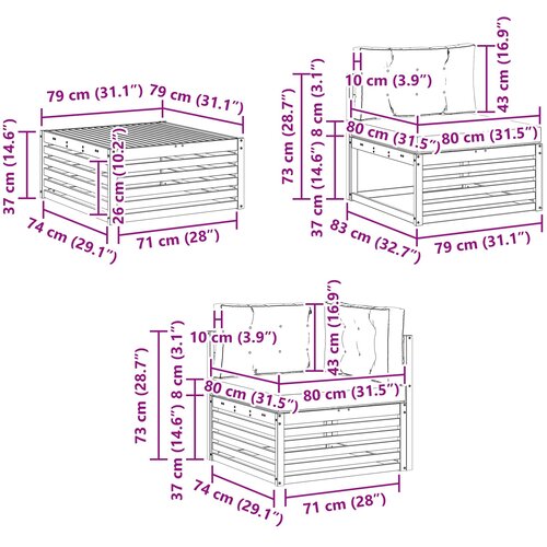  Set vanjskih sofa 9 kom. Slike