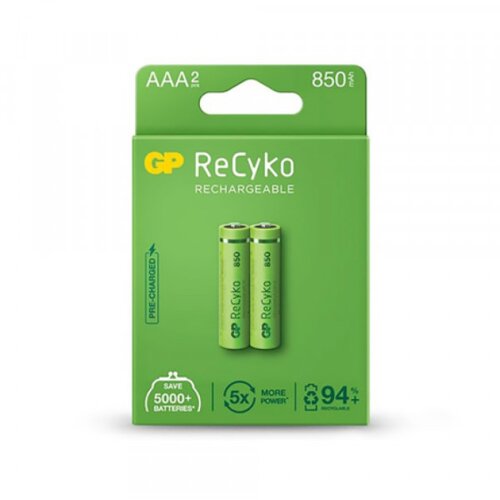 Gp Baterija ReCyko punjiva LR3 85AAAHCE 1.2V 850mAh - 2 kom Slike