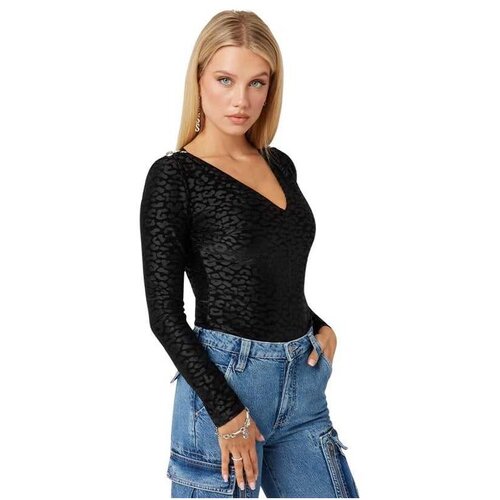 Guess animal print ženski bodi GW4BP52 KCGJ2 JBLK Cene