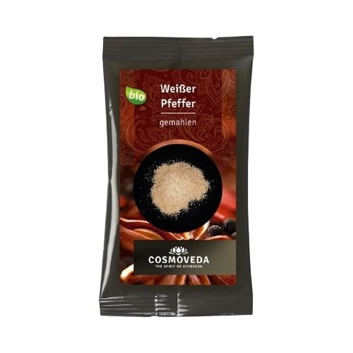 Cosmoveda Organski bijeli papar mljeveni - 10 g Slike