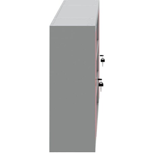  Ormar za alate s policom Crvena i siva 150 x 20 x 55 cm Slike