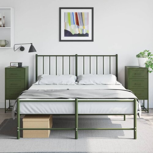 vidaXL Noćni ormarići 2 kom maslinastozeleni 36x39x78 cm čelični Cijene