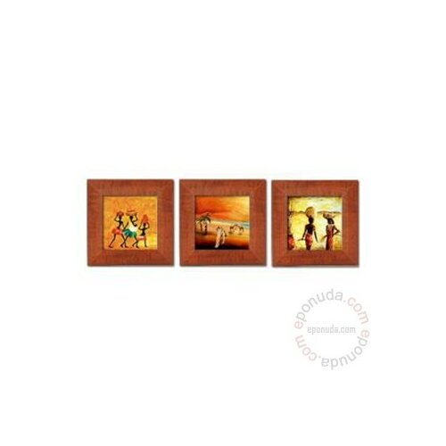 Deltalinea slika Bobangi 18x18cm - komplet od 3 slike Slike