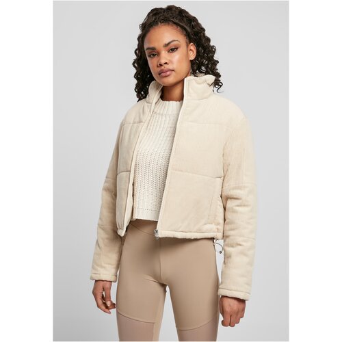 UC Curvy Women's corduroy jacket white sand Cene