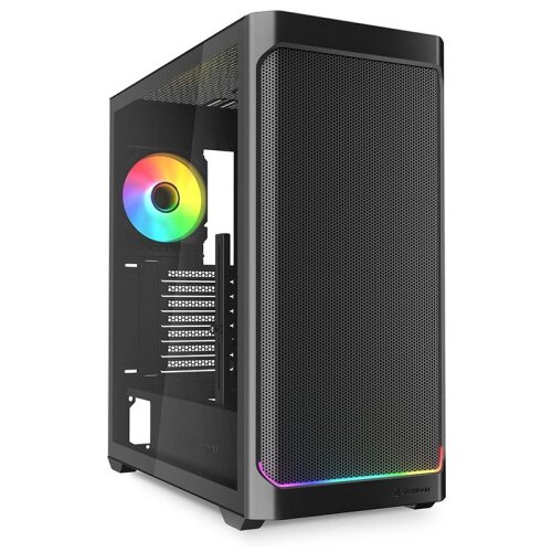 Sharkoon AK4W RGB Strip midiATX okno gaming črno ohi&scaron;je Cene