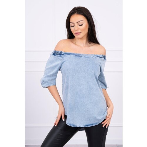 Kesi Denim blouse with stretch Cene