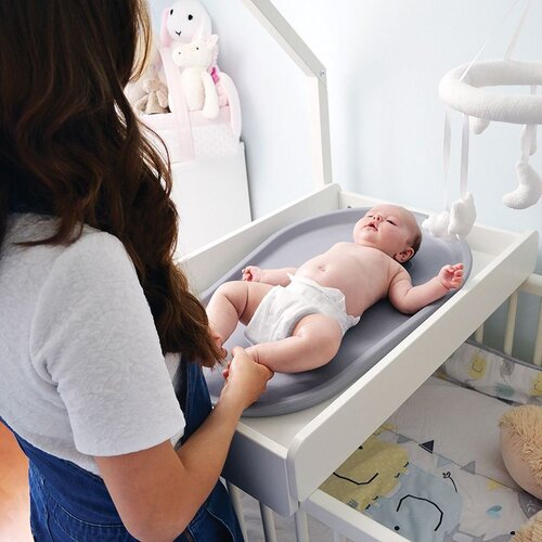 Shnuggle silikonska mekana podloga za prematanje Squishy - Grey Slike