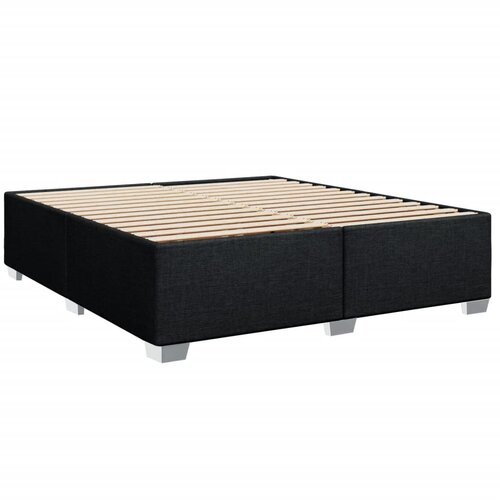 VidaXL Posteljni okvir črn 200x200 cm blago, (21305826) Slike