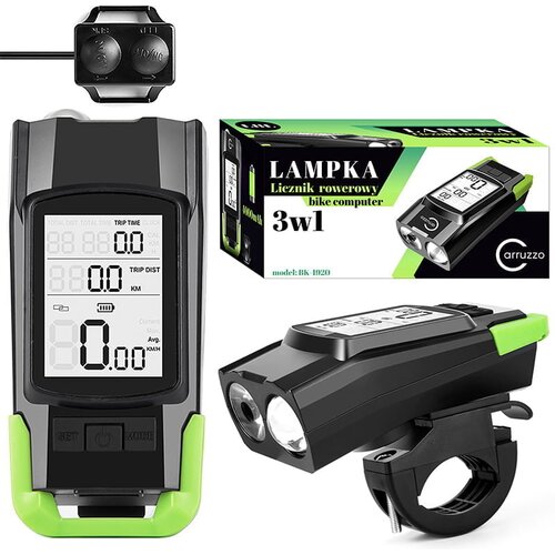  Set 3v1 USB akumulatorske LED kolesarske svetilke 4000mAh + števec in hupa Cene