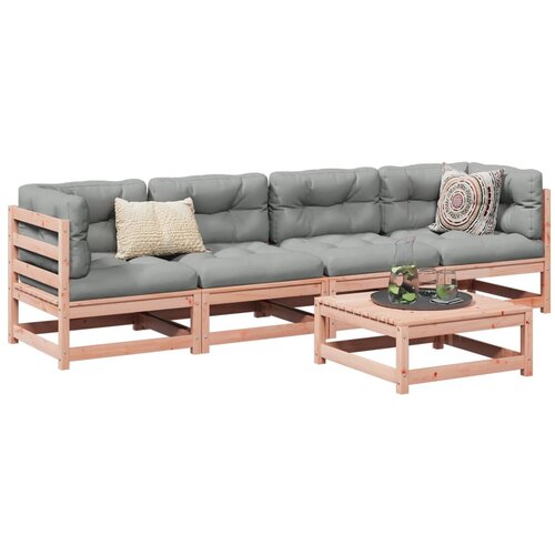 vidaXL 5-dijelni set vrtnih sofa s jastucima masivno drvo duglazije Cene