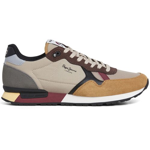 PepeJeans Mu&amp;scaron;ke patike BRIT COLORS, Krem Slike