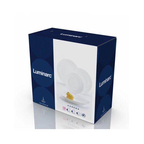  Servis za ručavanje luminarc harena beli set 18 delova Slike