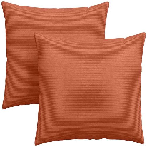  Jastučići za sofu 2 pcs Crvena narančasta 60 x 60 cm Slike