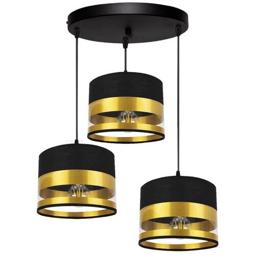  Luster na sajli MILO 3xE27/60W/230V zlatna/crna Cene