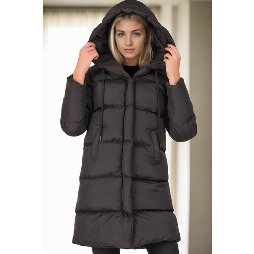 Dewberry Z9687 WOMEN'S COAT-BLACK Slike