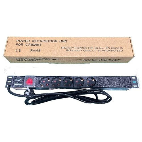 ExeLink Razvodni PDU panel za rack 19 in, sa 5 utičnih mesta, kabl 2m (aluminijum) Cene