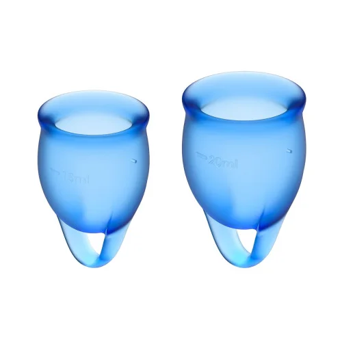 Satisfyer Feel Confident Menstrual Cup - Blue