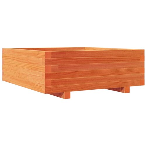 VidaXL vrtno cvetlično korito vo&amp;scaron;č. rjavo 70x70x26,5 cm trdna borovina, (21255698) Slike