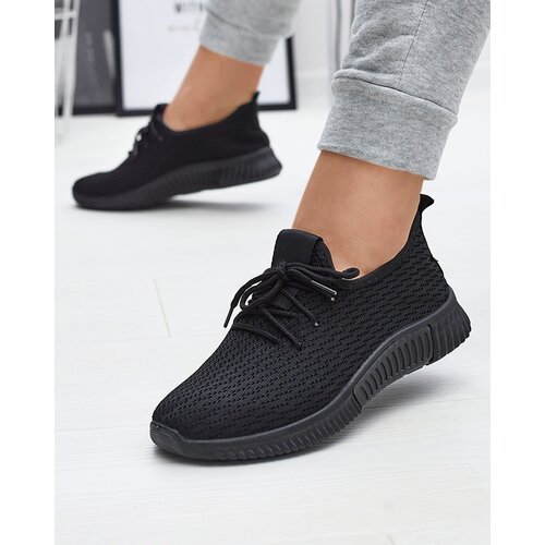 Resti Black women's fabric sports shoes Vobbu- Footwear Cene