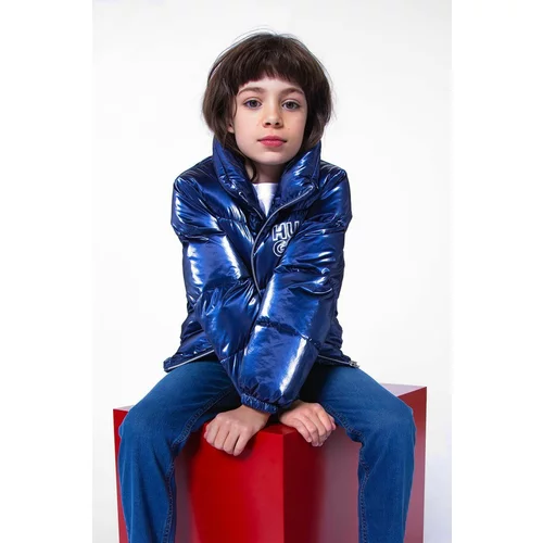 Hugo Otroška jakna mornarsko modra barva