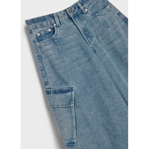 Sinsay Wide leg oversize traperice s ispranim efektom Slike
