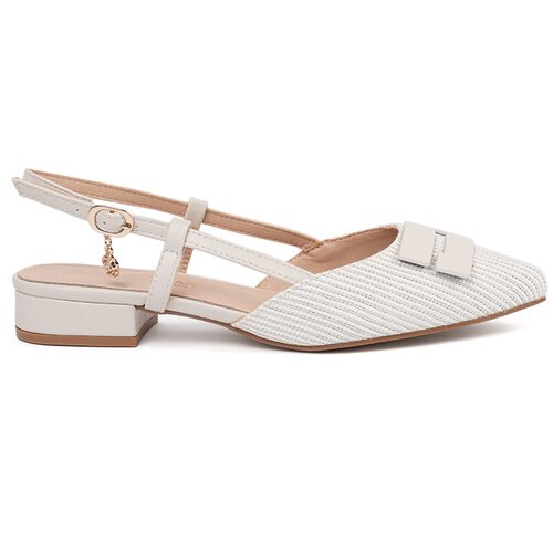 GOODIN White sandals with an open heel Slike