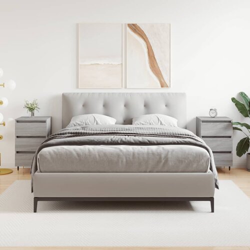 VidaXL Nočna omarica 2 kosa siva sonoma 40x35x69 cm inženirski les Slike
