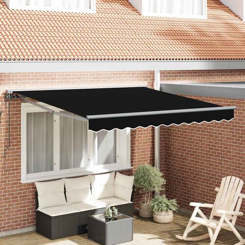 vidaXL retraktilna tenda črna 300x250 cm Cene
