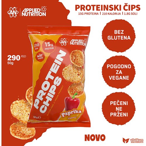Applied Nutrition Proteinski čips 50g paprika ukus Cene