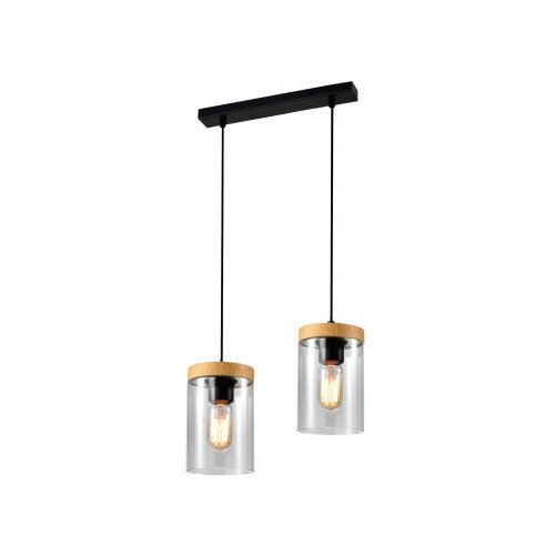  Wels Visilica Crna + Drvo 2x40W E27 ( 15047 ) Cene