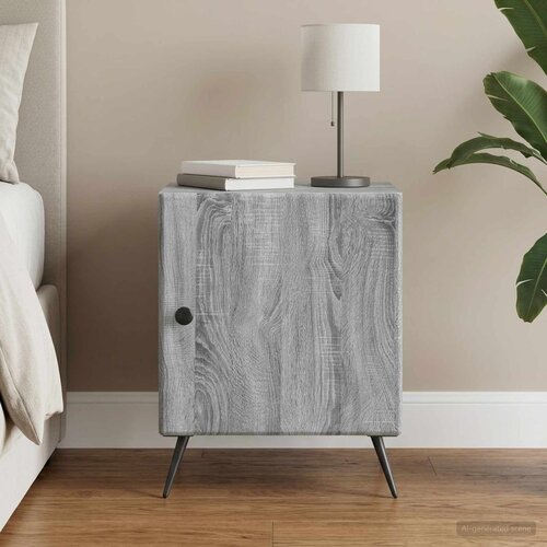  Noćni ormar Siva sonoma 43 x 34,5 x 50 cm Konstruirano drvo Cijene