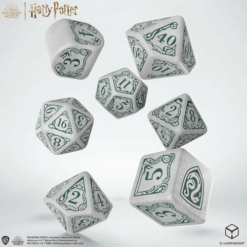Q-Workshop kockice - harry potter - slytherin modern dice set - white (7) Slike
