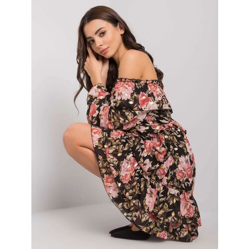 Italy Moda Dress-DHJ-SK-15015-2.73P-Black-Pink Slike