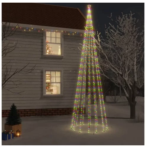 Božično drevo s konico 1134 barvnih LED lučk 800 cm
